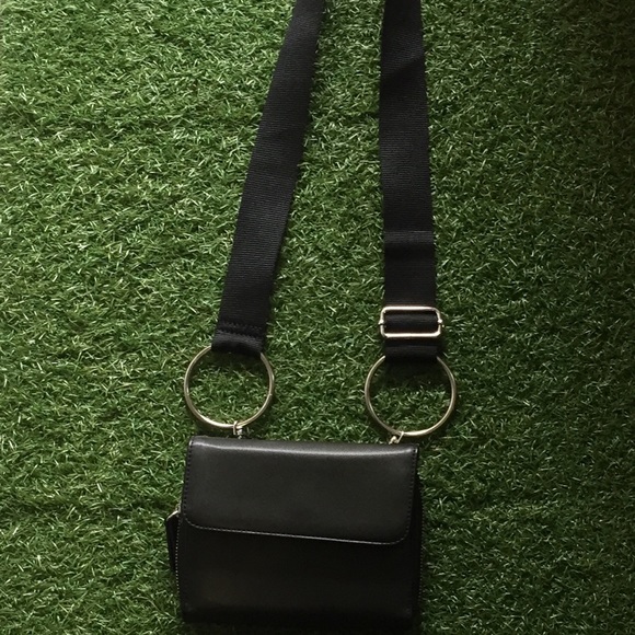 Urban outfitter black leather crossbody bag wallet - Picture 11 of 11
